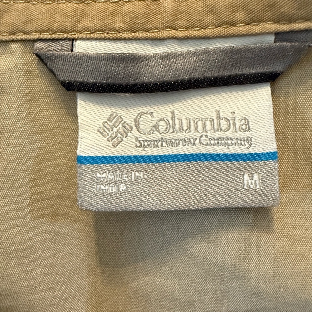 Columbia Men's Beige Military Jacket size M worn once mint - Picture 3 of 4